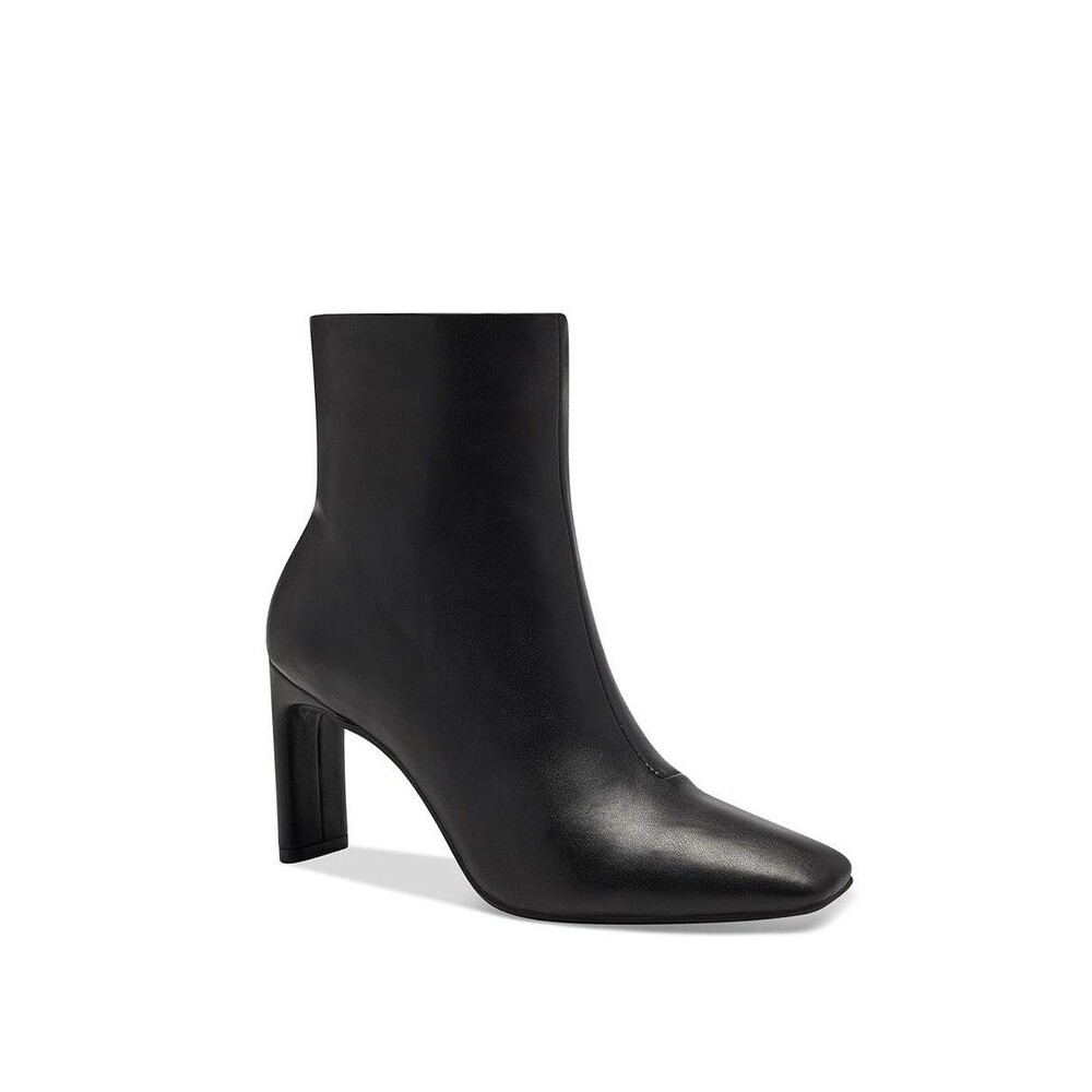 Alfani Womens 5 M Black Terrie Faux Leather High Heel Ankle Booties NIB TJ7